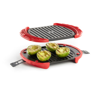 Grill per microonde XL per 3-4 persone, a 2 pezzi cm 27x20,7x4,4