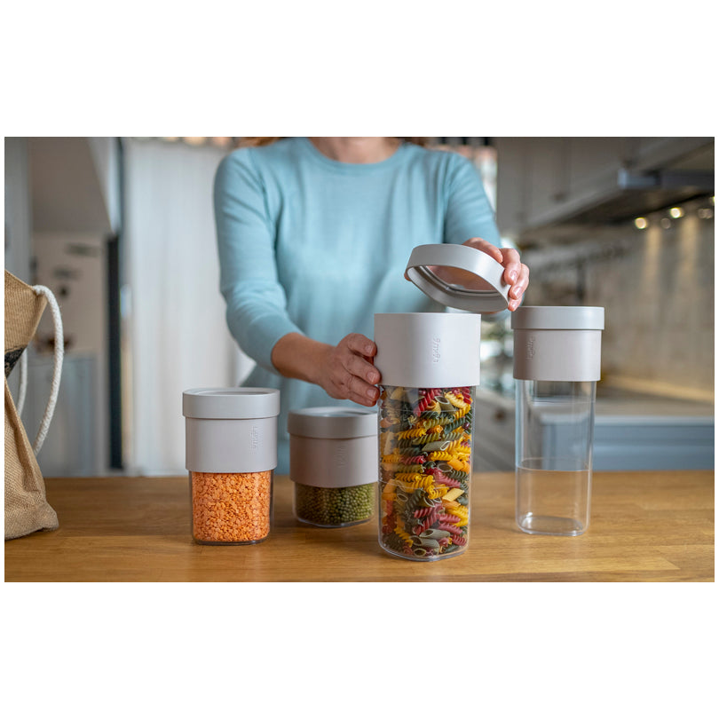 Barattolo da cucina quadrato "Flip Storage - M" l 0,6-0,85