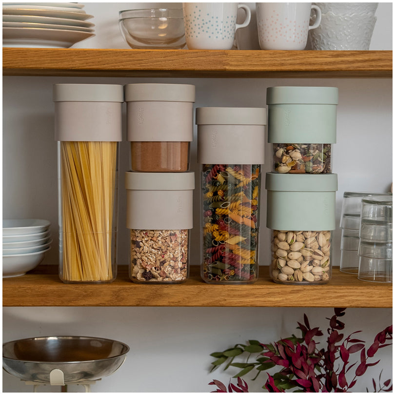 Barattolo da cucina quadrato "Flip Storage - M" l 0,6-0,85