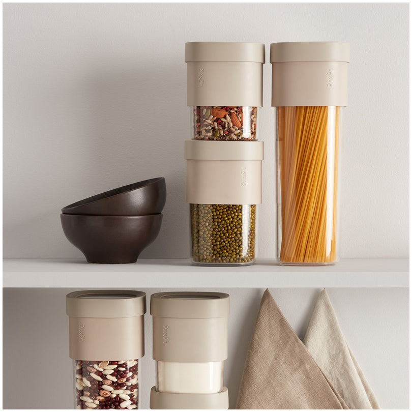 Barattolo da cucina quadrato "Flip Storage - M" l 0,6-0,85