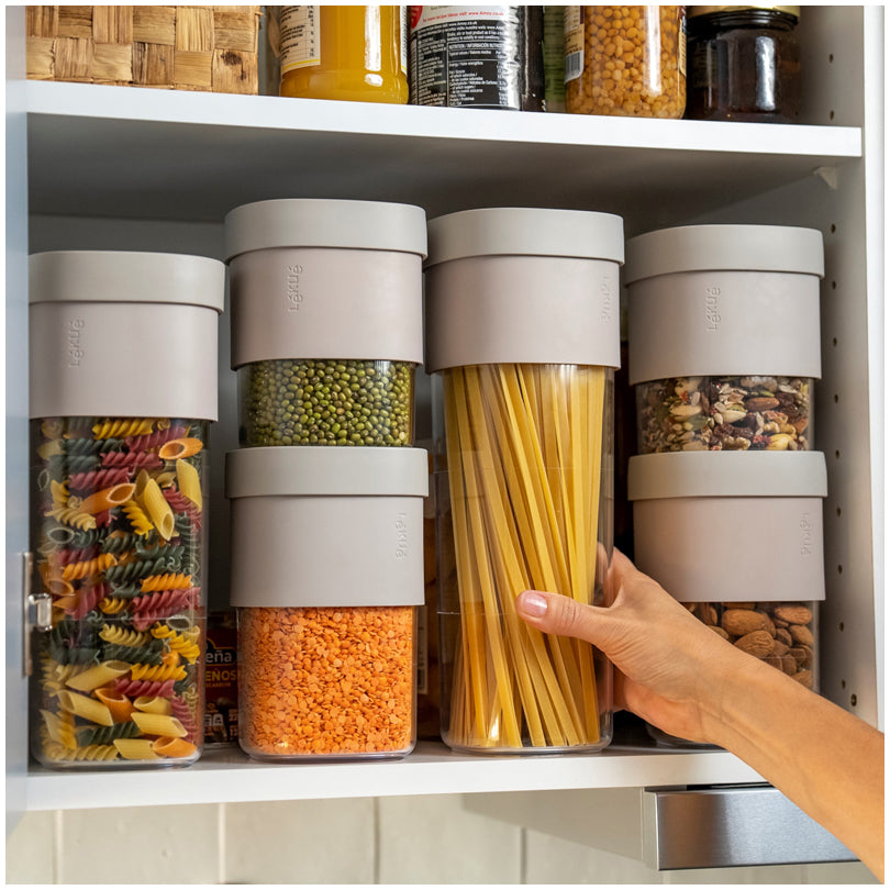 Barattolo da cucina quadrato "Flip Storage - M" l 0,6-0,85