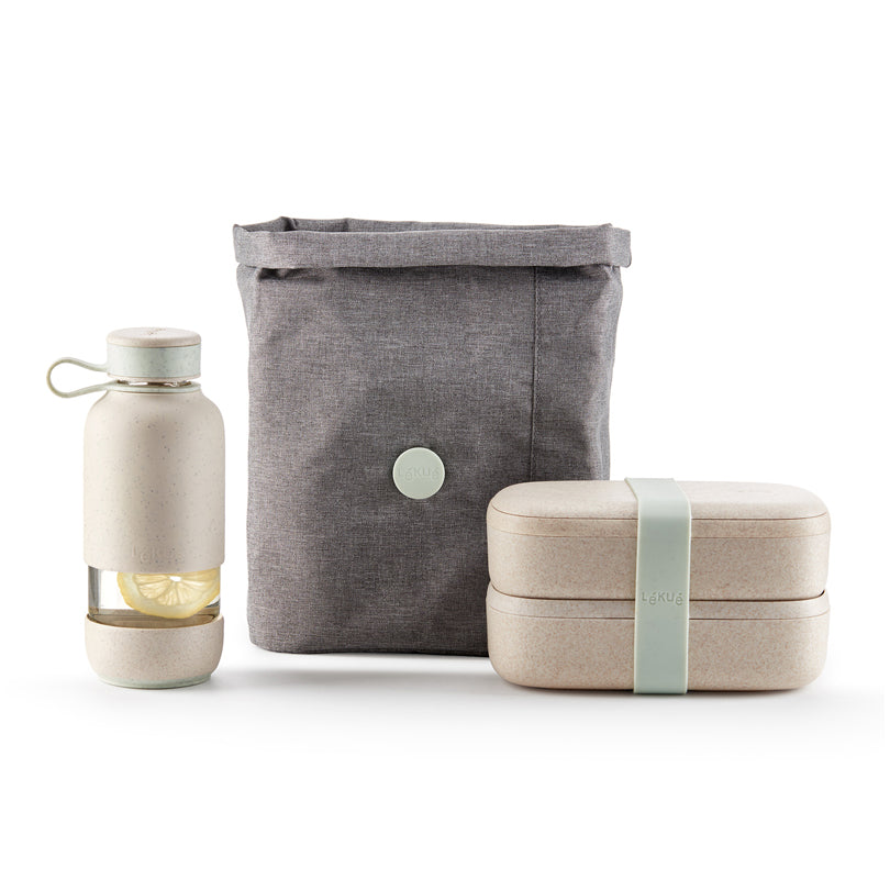 Lunchbox "To-Go - Organic Collection", 2 pezzi cm 19x10x11/l 1
