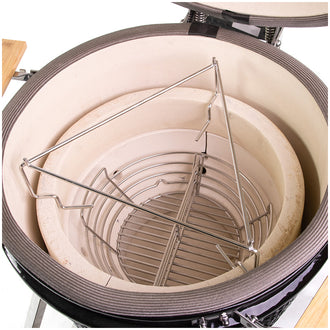 Rialzo grill multilivello per Kamado Medium cm 34x34x12,5