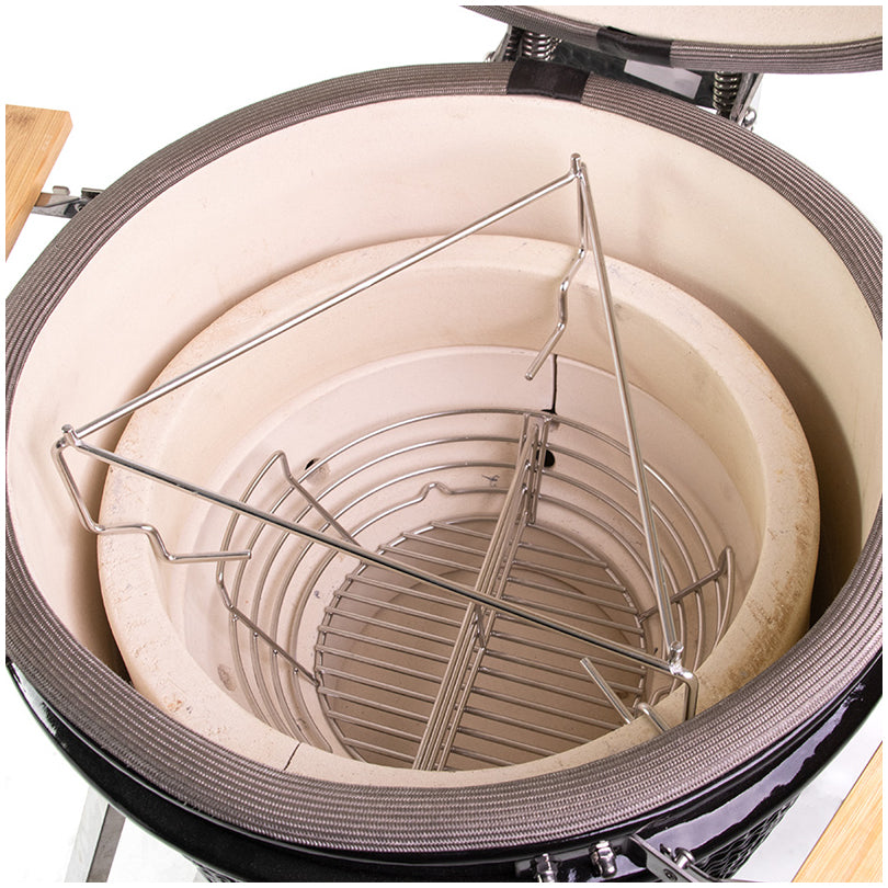 Rialzo grill multilivello per Kamado Medium cm 34x34x12,5