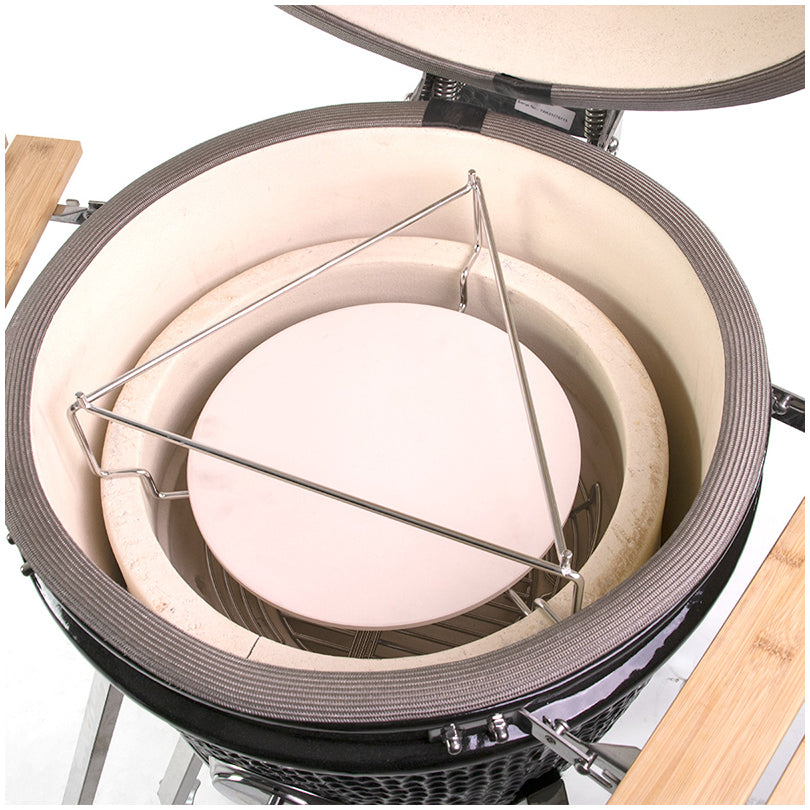 Rialzo grill multilivello per Kamado Medium cm 34x34x12,5