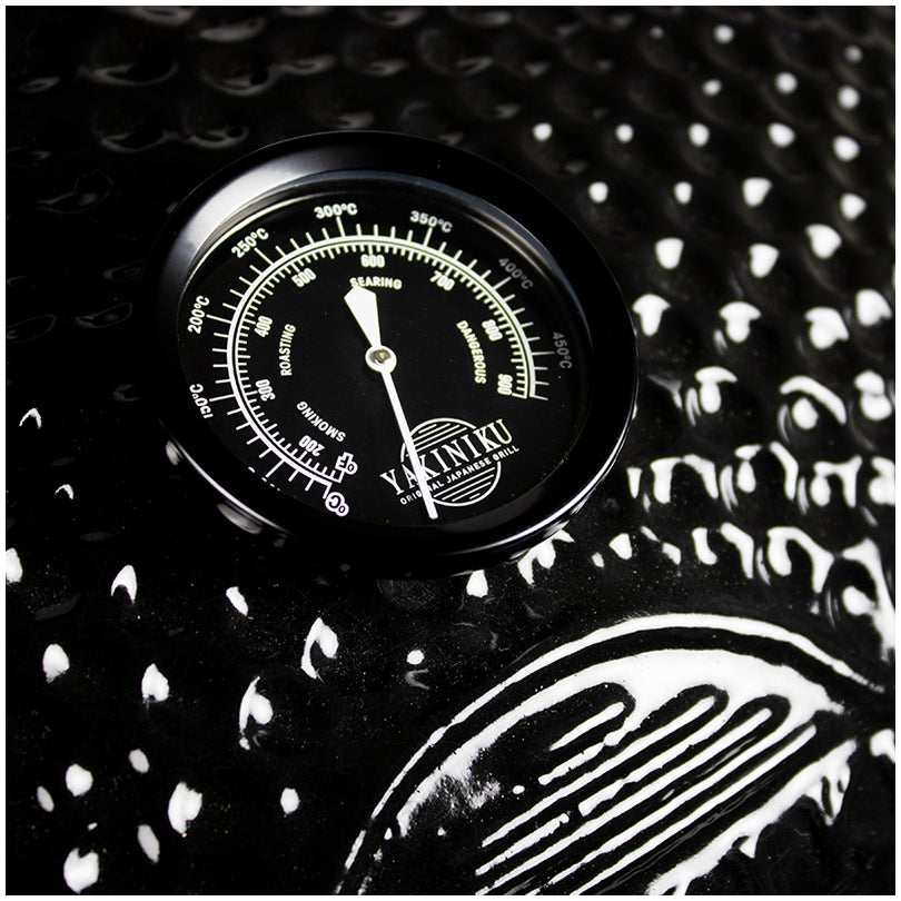 Kamado Medium Basic "Black Edition", per 4-5 persone cm Ø41/cm 111x118