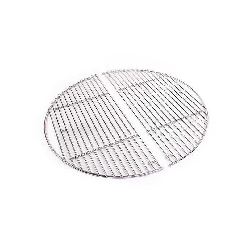 Griglia cottura a mezzaluna per Kamado Large, confezione 2 pezzi cn 46,5x23,25x1