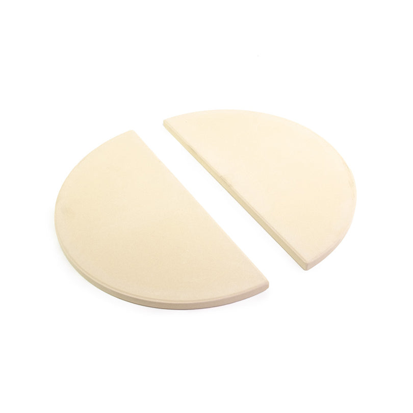 Deflettore di calore/Scudo termico a forma di mezzaluna per Kamado Large, confezione 2 pezzi cm 40x20x6