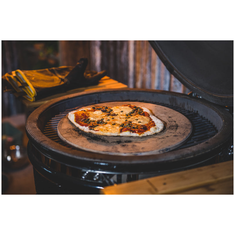 Pietra refrattaria pizza per Kamado Large cm Ø36,5x1,5