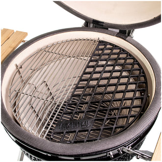 Griglia cottura in ghisa a mezzaluna per Kamado Large cm 48x24x1,5