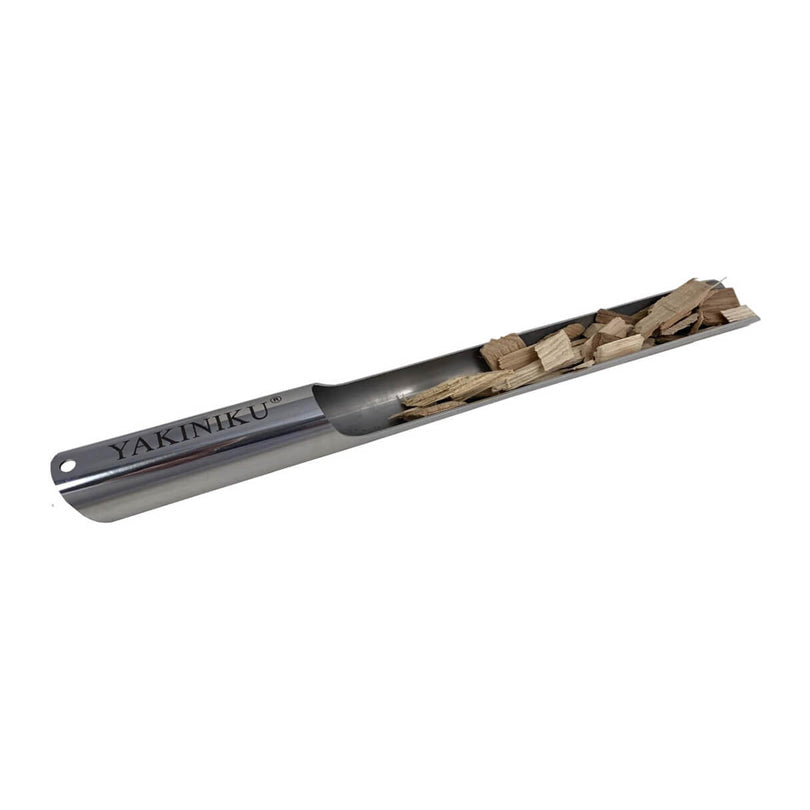 Attrezzo riempimento chips per affiumicare "Woodchipper", adatto per Compact, Medium, Large, XLarge e XXLarge cm Ø4x41