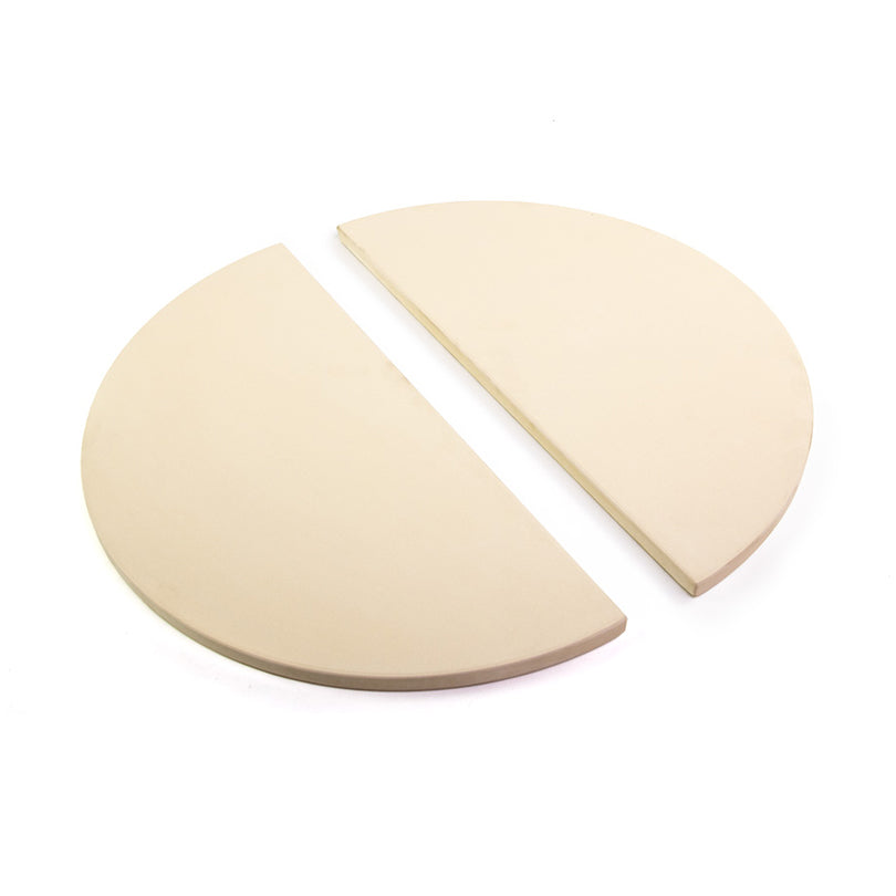 Deflettore di calore/Scudo termico a forma di mezzaluna per Kamado XLarge, confezione 2 pezzi cm 45x22,5x1,3