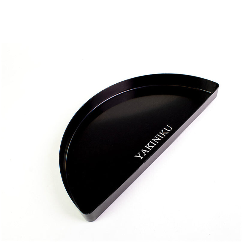 Vassoio raccogli-succhi a forma di mezzaluna per Kamado Large & XLarge cm 36x18x3