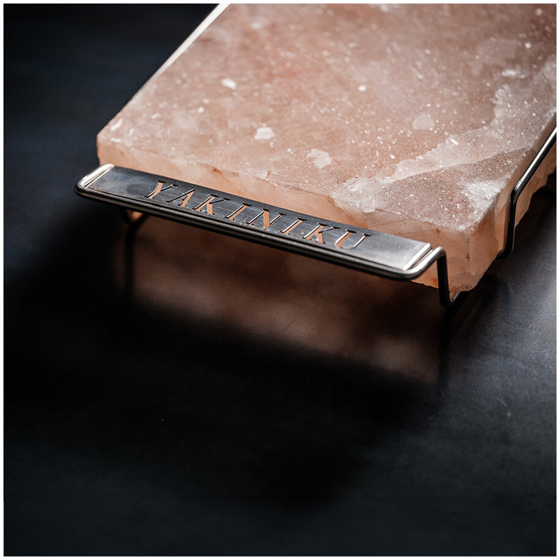 Piastra sale "Himalayan" con supporto cm 40x22x6