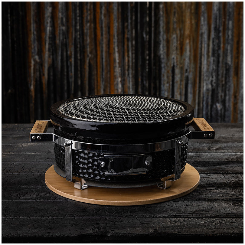 Griglia da tavolo Shichirin tonda, per 2-6 persone cm Ø31/cm 34x17,5