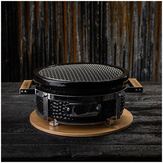 Griglia da tavolo Shichirin tonda, per 2-6 persone cm Ø31/cm 34x17,5