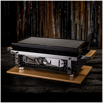 Griglia da tavolo Shichirin rettangolare, per 2-6 persone cm 50x13x17,5