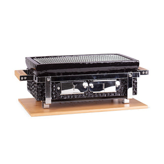 Griglia da tavolo Shichirin rettangolare, per 2-6 persone cm 50x22,5x17,5