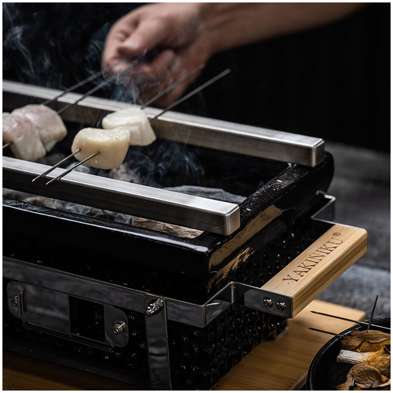 Barra Yakitori per Shichirin rettangolare, confezione 2 pezzi cm 2x2x40