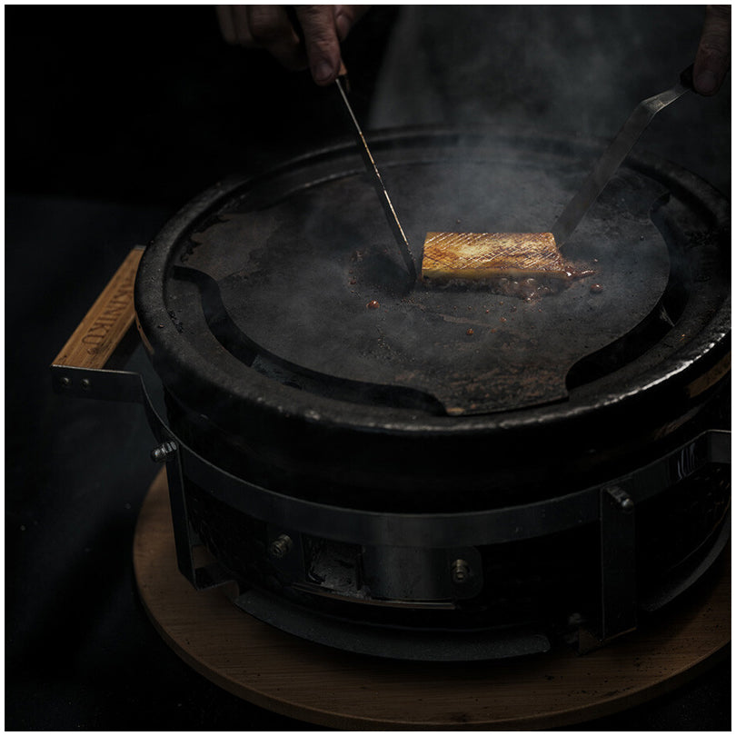 Piastra Teppanyaki rettangolare per Shichirin cm 17x17,5x3