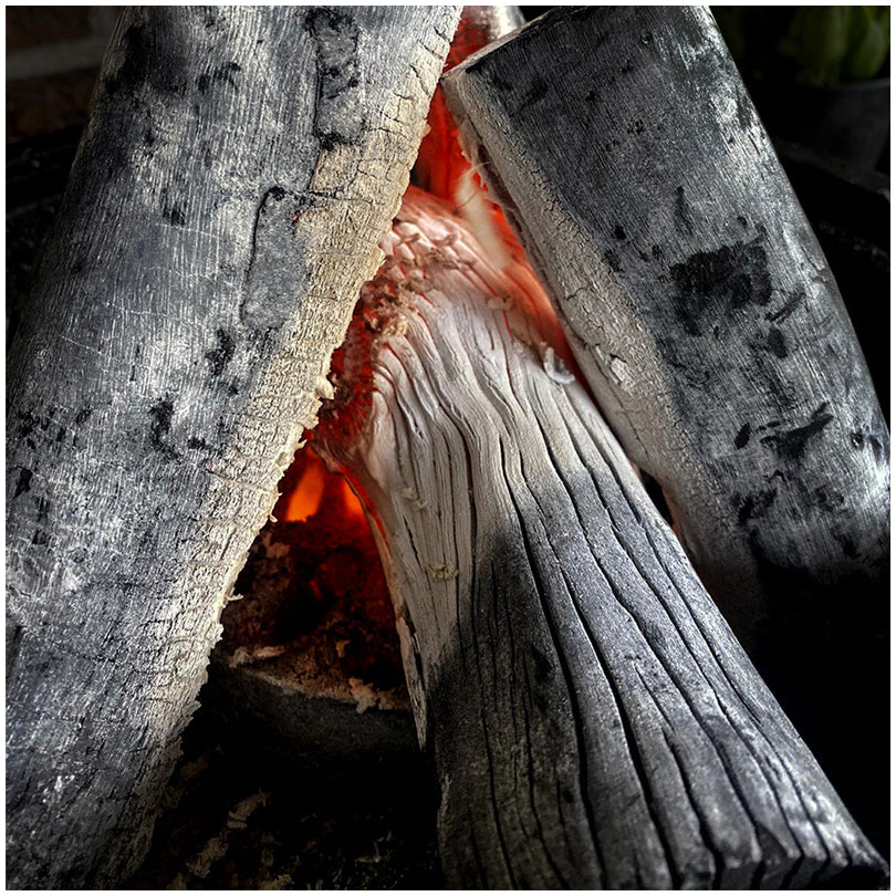 Carbone Binchotan "White Lychee", confezione da 5 kg cm 37x22x21