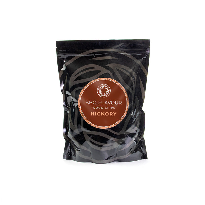 Chips da affumicatura "Hickory", ideali per affumicare formaggio, manzo, prosciutto e costolette 0,5 kg/cm 19,5x9x30