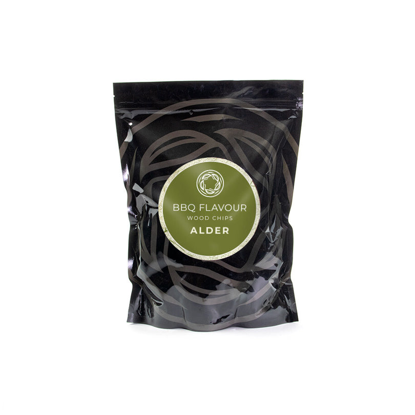 Chips da affumicatura "Ontano", ideali per pollame, anguille e salmone 0,5 kg/cm 19,5x9x30