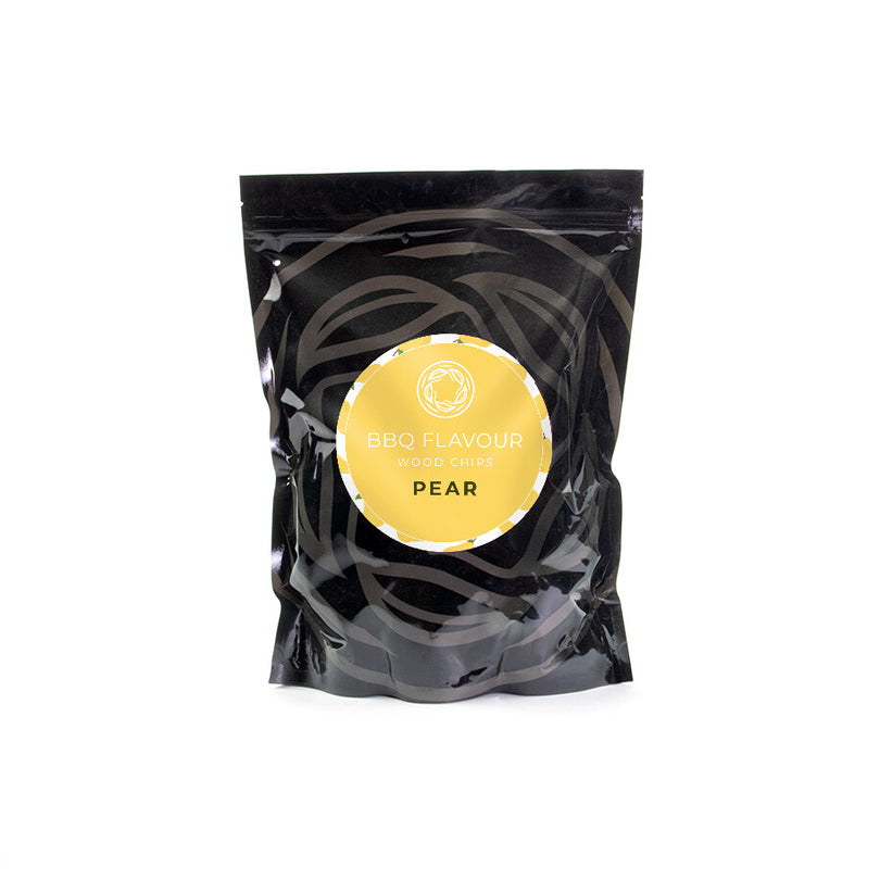 Chips da affumicatura "Pera", ideali per pollame, selvaggina, maiale e agnello 0,5 kg/cm 19,5x9x30