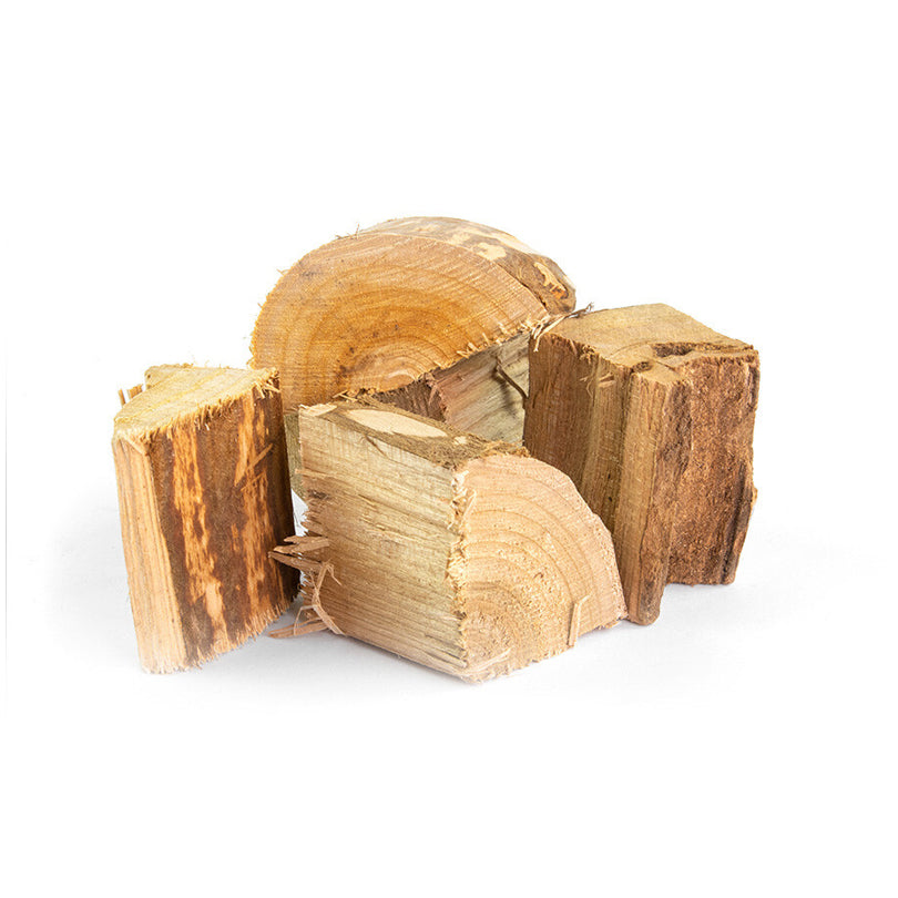 Chunks da affumicatura "Pera", ideali per pollame, selvaggina, maiale e agnello cm 20,5x20x19