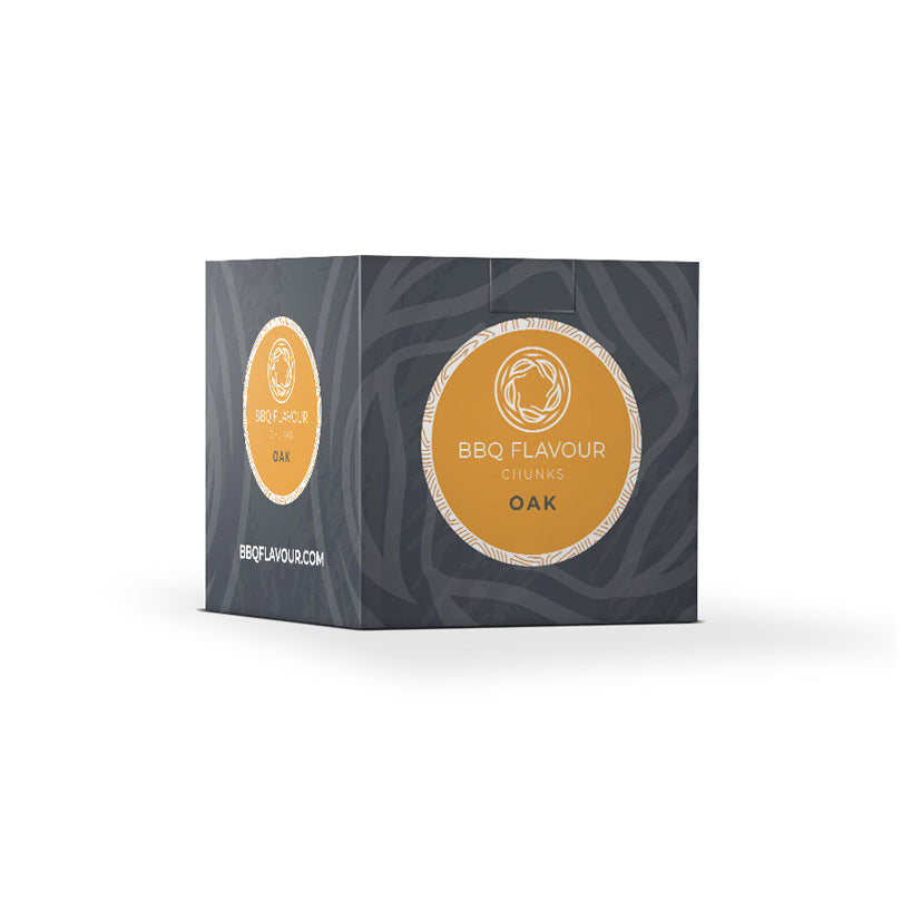 Chunks da affumicatura "Quercia", ideali per tacchino, anguilla, manzo, salsiccia di maiale, carne rossa, selvaggina e salmone cm 20,5x20x19