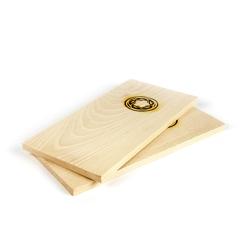 Base in faggio per affumicatura, confezione 2 pezzi cm 30x15x2,5