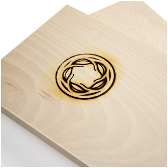 Base in faggio per affumicatura, confezione 2 pezzi cm 30x15x2,5