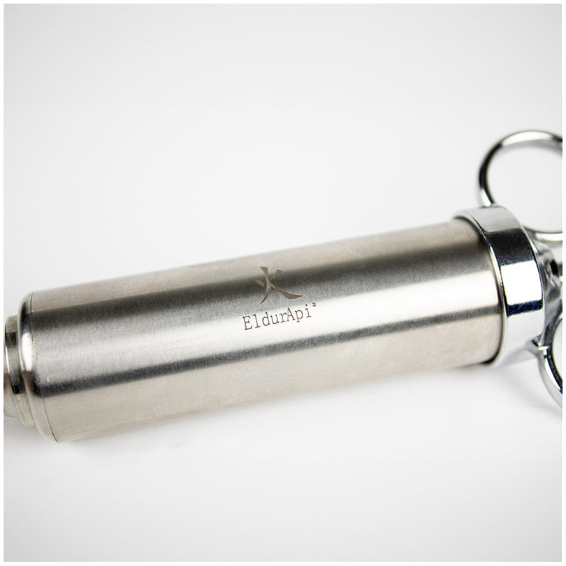 Siringa da iniezione BBQ con 2 aghi rimovibili cm Ø3x17