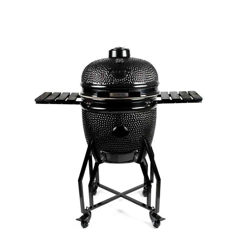 Kamado Large Basic "Black Edition", per 6-8 persone cm Ø49/cm 117,5x69,5