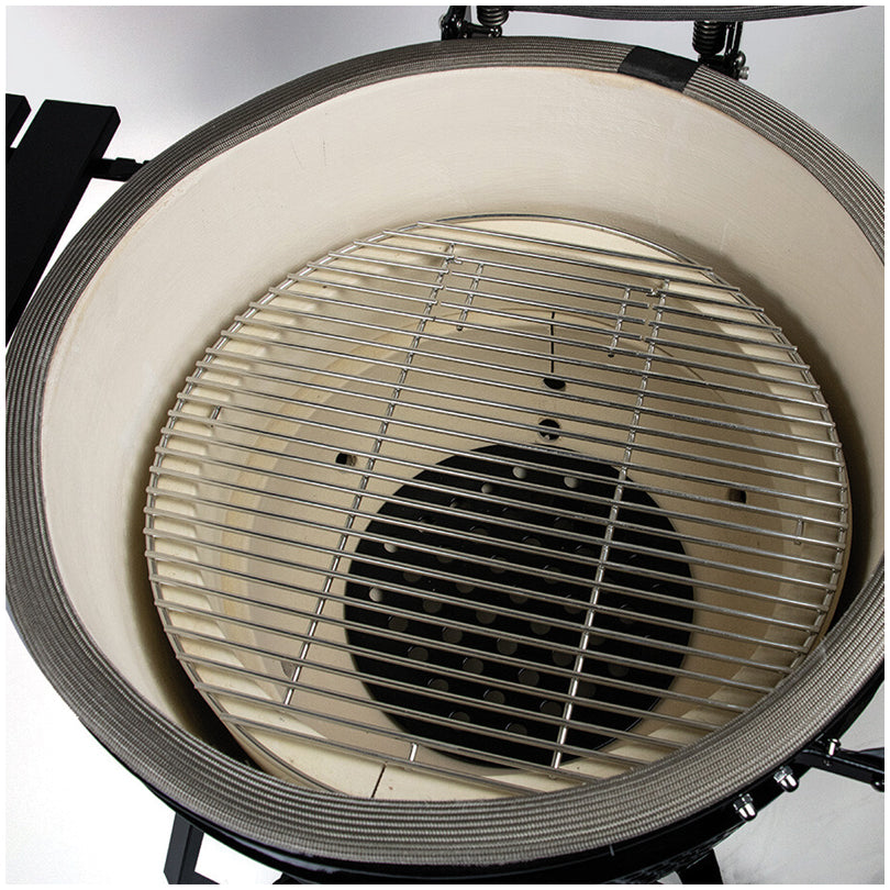 Kamado Large Basic "Black Edition", per 6-8 persone cm Ø49/cm 117,5x69,5