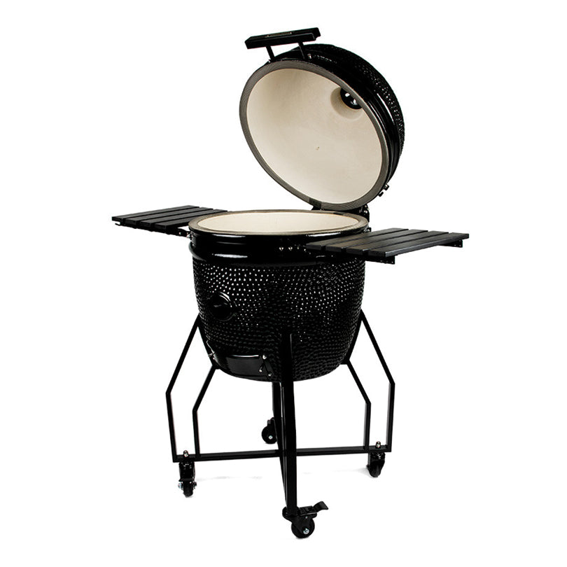 Kamado Large Basic "Black Edition", per 6-8 persone cm Ø49/cm 117,5x69,5