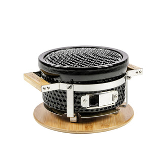 Shichirin griglia da tavolo  Mini tonda, per 2 persone cm Ø23/cm 27x17