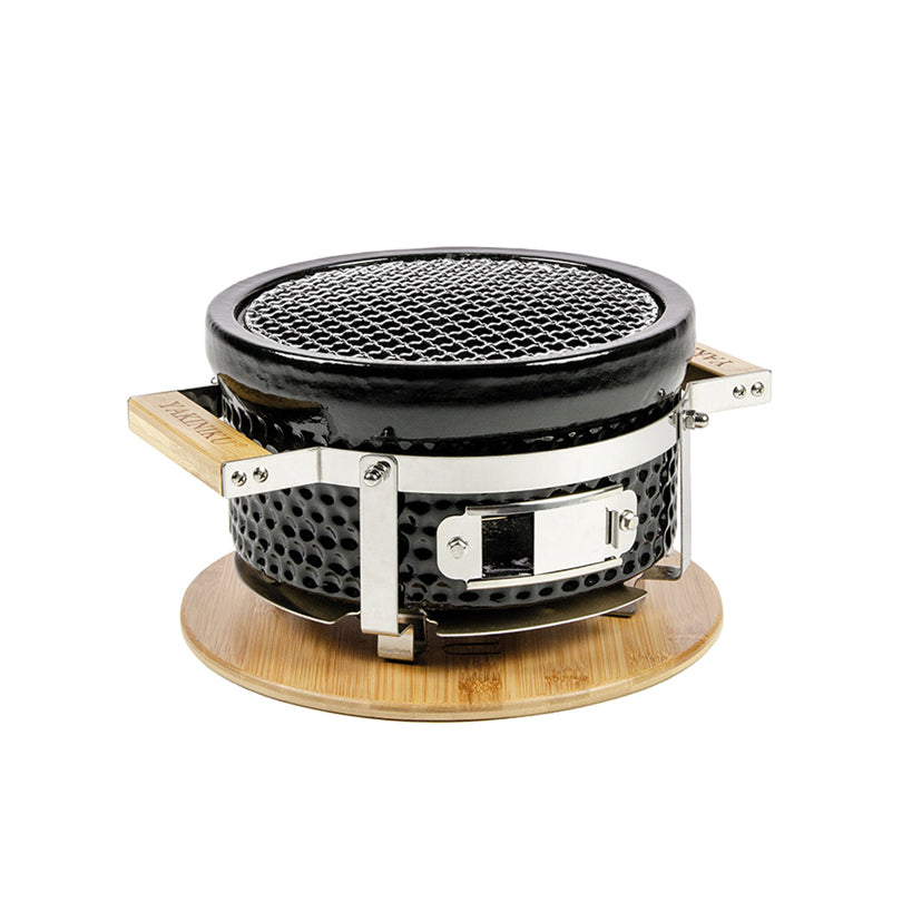 Shichirin griglia da tavolo  Mini tonda, per 2 persone cm Ø23/cm 27x17