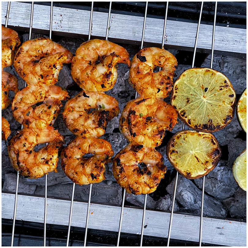 Barra Yakitori per Shichirin Large rettangolare, confezione 2 pezzi cm 55x2