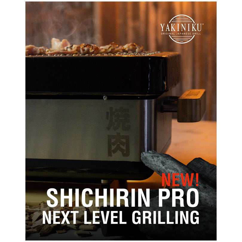 Shichirin Grill da tavolo Medium "Pro" rettangolare, per 2-6 persone cm 50x24x18