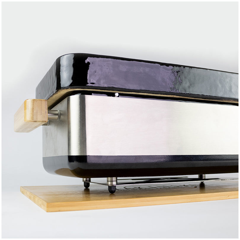 Shichirin Grill da tavolo Medium "Pro" rettangolare, per 2-6 persone cm 50x24x18