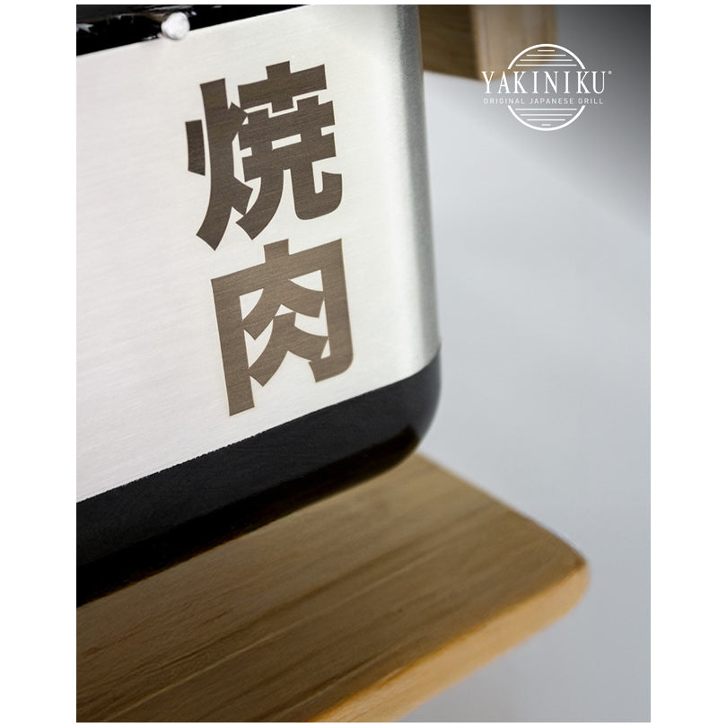 Shichirin Grill da tavolo Medium "Pro" rettangolare, per 2-6 persone cm 50x24x18