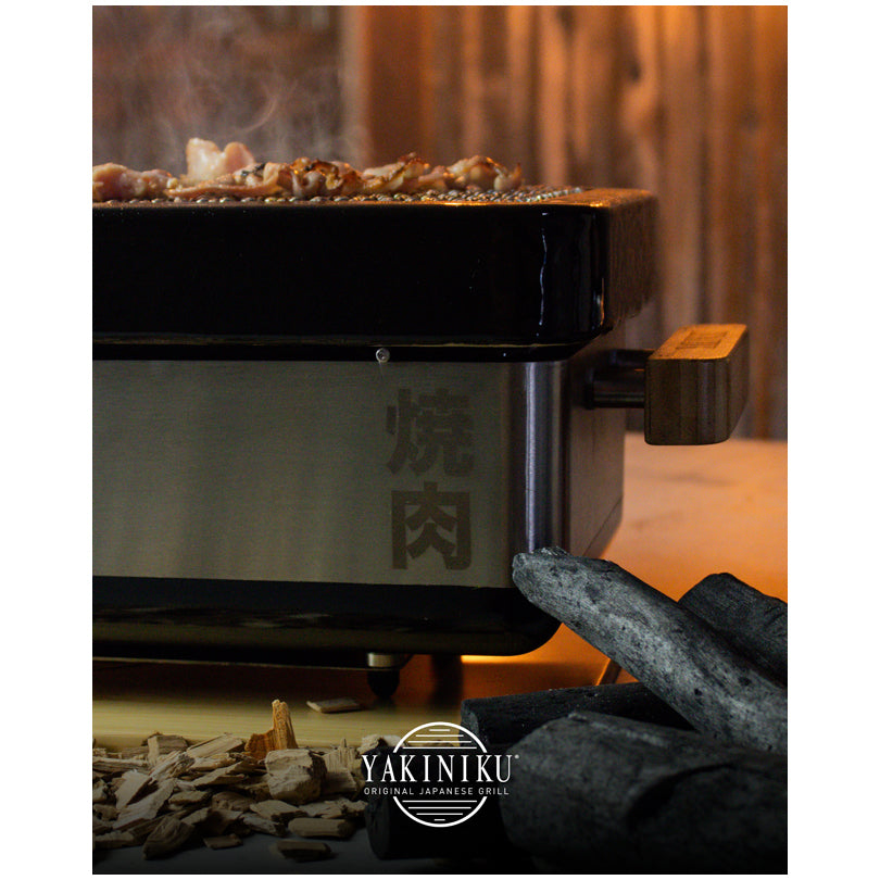 Shichirin Grill da tavolo Medium "Pro" rettangolare, per 2-6 persone cm 50x24x18