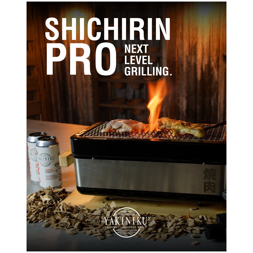 Shichirin Grill da tavolo Medium "Pro" rettangolare, per 2-6 persone cm 50x24x18
