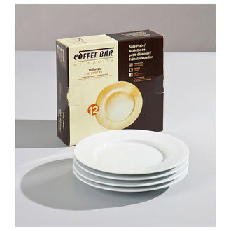 Piatto colazione "Coffebar" confezione da 4 Cm Ø20,6