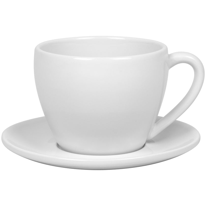 Tazza tè con piattino "Coffee Bar FIVE", confezione 2 pezzi ml 330