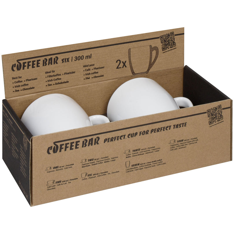 Tazza mug "Coffee Bar SIX", confezione 2 pezzi ml 300
