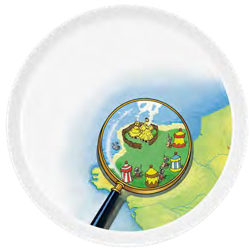 Piatto colazione coup, disegno: Asterix - Paese cm Ø20x2