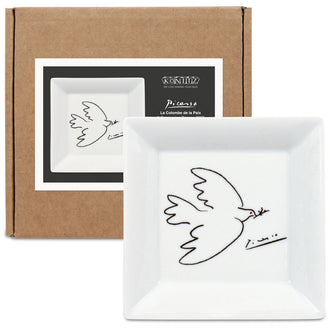 Svuotatasche Vide Poche in confezione da regalo, disegno: Pablo Picasso - La Colombe de la Paix cm 13x13x2,5