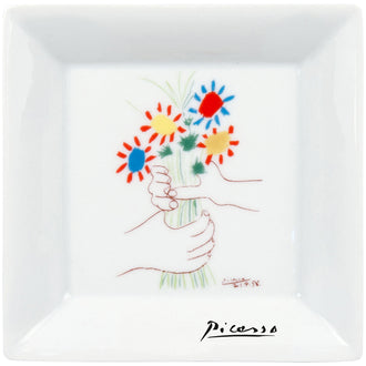 Svuotatasche Vide Poche in confezione da regalo, disegno: Pablo Picasso - Le Bouquet de l'Amité cm 13x13x2,5